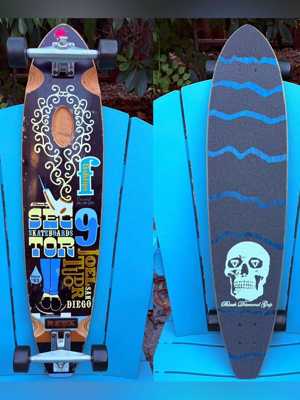 Sector 9 Joel Tudor Complete Longboard Skateboard Gullwing Trucks Vintage Wheels